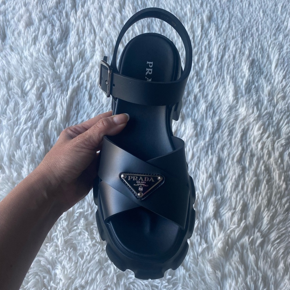 Prada Black Sandals